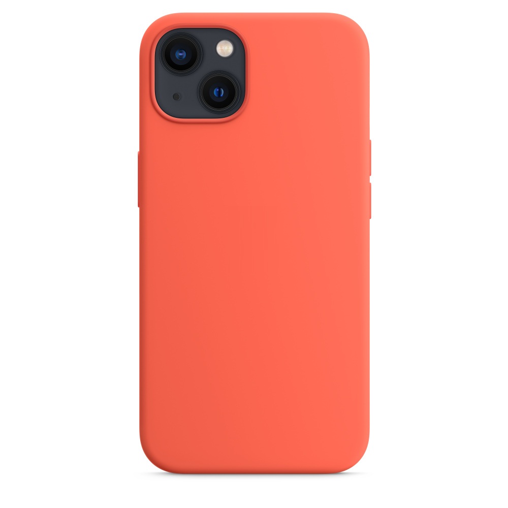 Силиконовый чехол Naturally Silicone Case with MagSafe Nectarine для iPhone 13