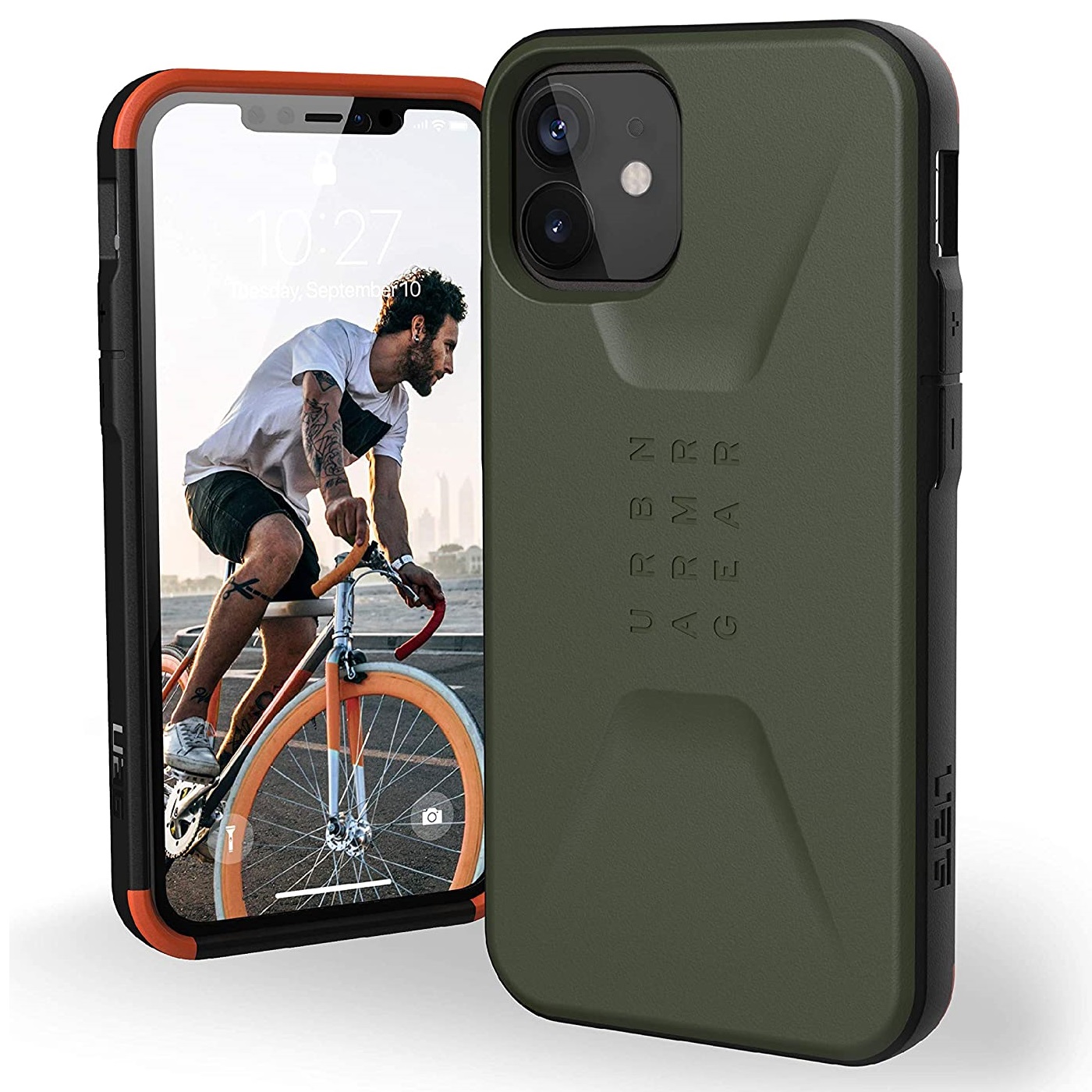 Противоударный защитный чехол UAG Civilian Olive для iPhone 12 mini