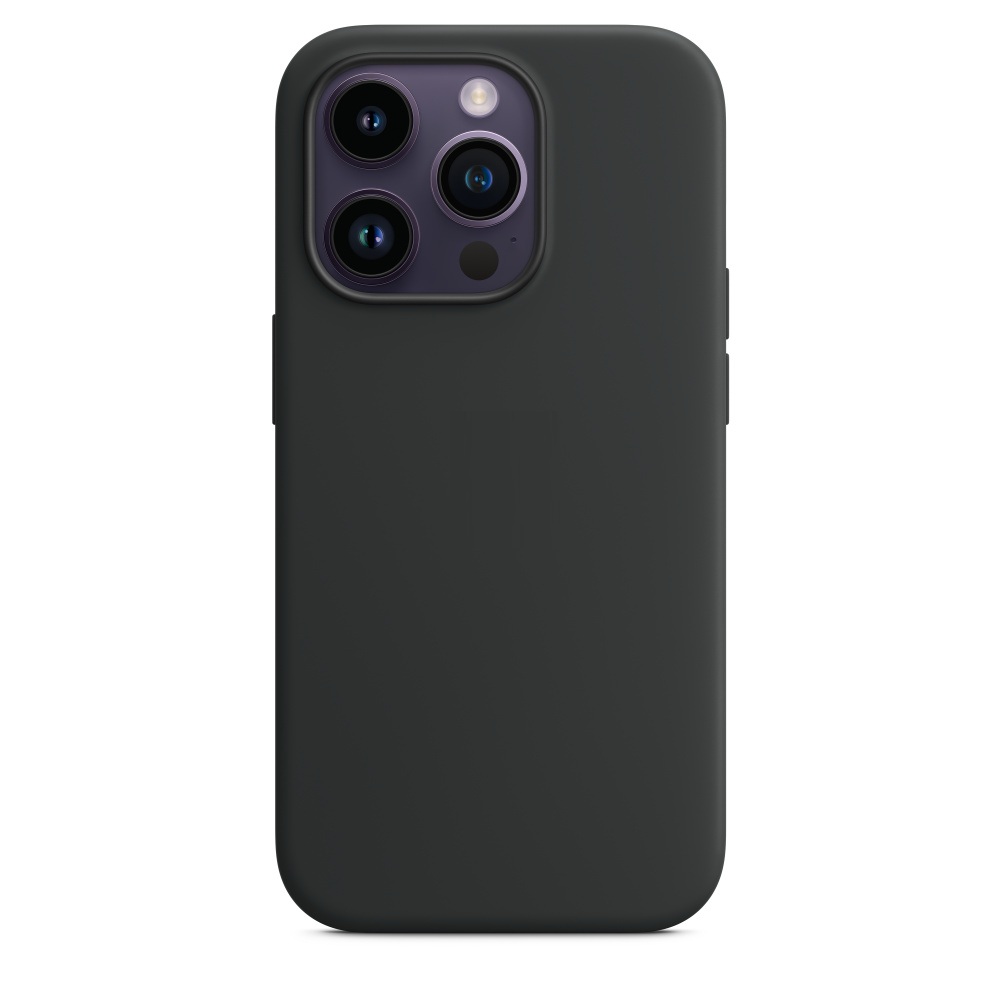 Силиконовый чехол Naturally Silicone Case with MagSafe Midnight для iPhone 14 Pro