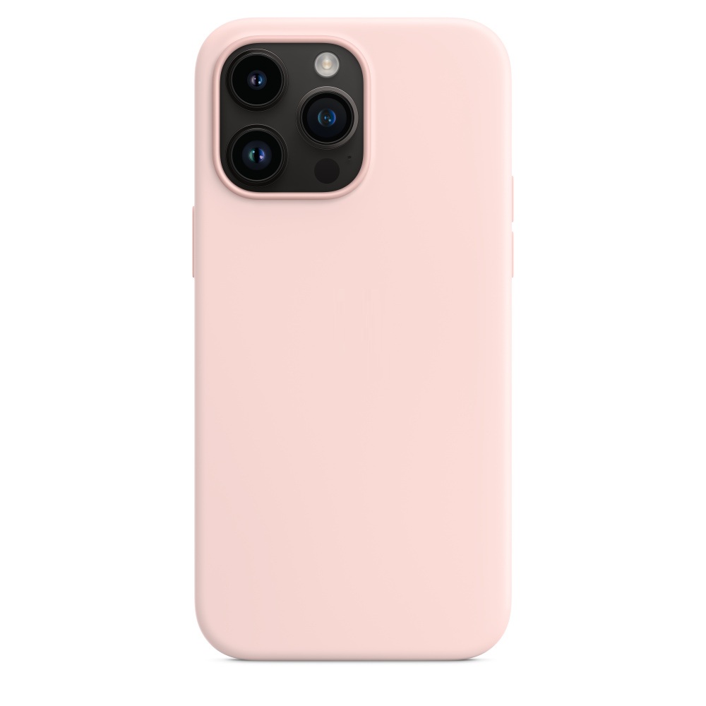 Силиконовый чехол Naturally Silicone Case with MagSafe Chalk Pink для iPhone 14 Pro Max