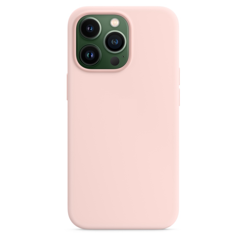 Силиконовый чехол Naturally Silicone Case with MagSafe Chalk Pink для iPhone 13 Pro