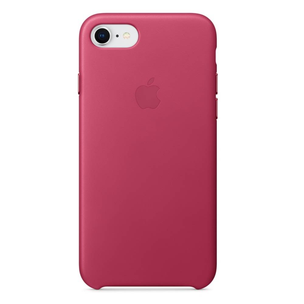 Кожаный чехол Apple iPhone 8 Leather Case Pink Fuchsia (MQHG2ZM/A) для iPhone 7/iPhone 8/SE (2020)