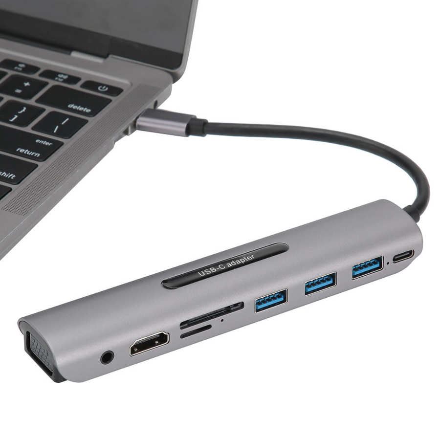 USB-концентратор iNeez Multi-Port 9-in-1 V161B Type-C