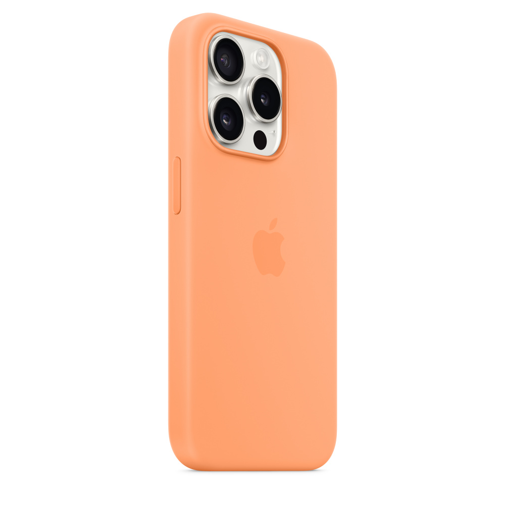 Силиконовый чехол Apple iPhone 15 Pro Silicone Case with MagSafe - Orange Sorbet (MT1H3ZM/A) для iPhone 15 Pro