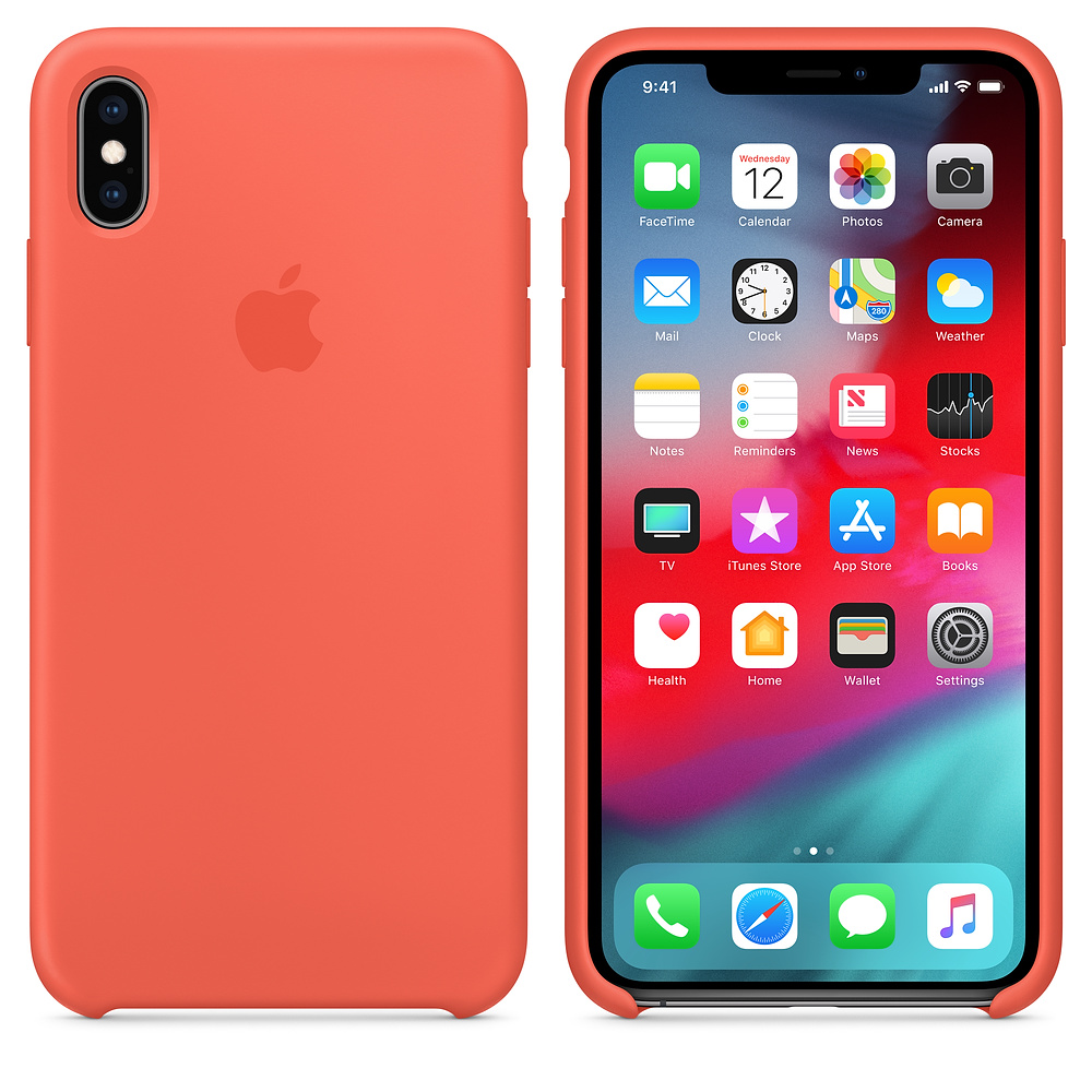 Силиконовый чехол Apple iPhone XS Max Silicone Case - Nectarine (MTFF2ZM/A) для iPhone XS Max