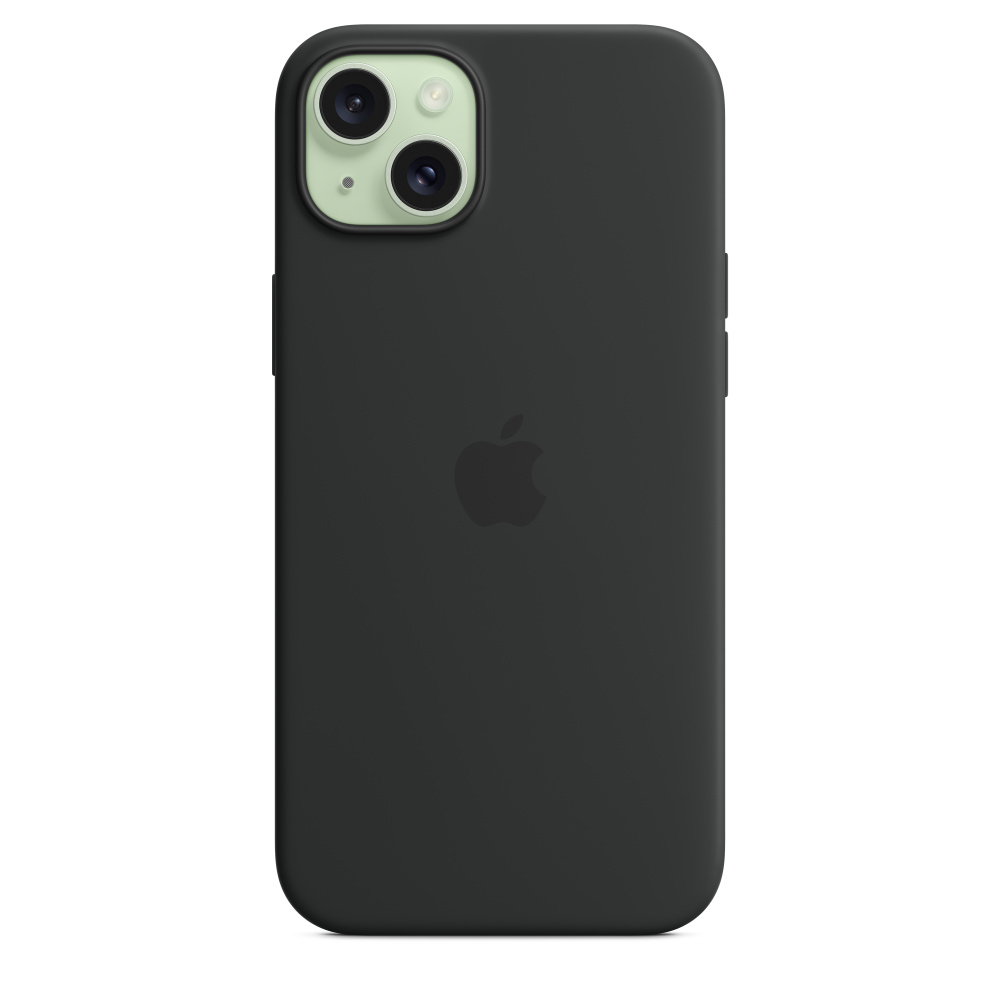 Силиконовый чехол Apple iPhone 15 Plus Silicone Case with MagSafe - Black (MT103ZM/A) для iPhone 15 Plus