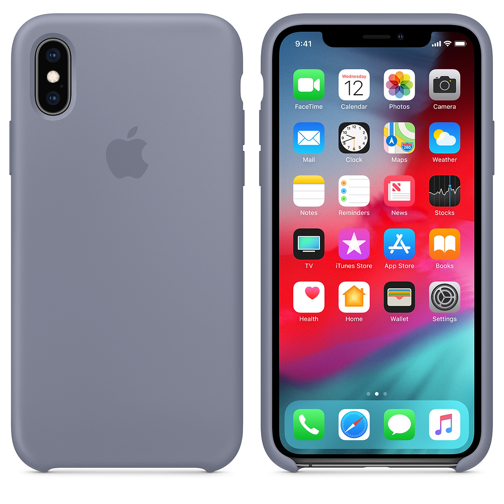 Силиконовый чехол Apple iPhone XS Silicone Case - Lavender Gray (MTFC2ZM/A) для iPhone XS