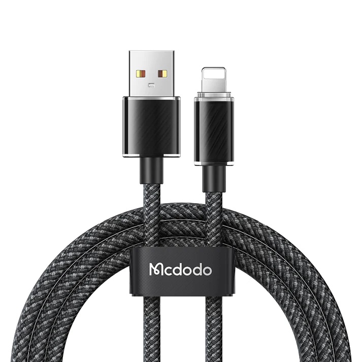 Кабель Mcdodo (CA-3643) USB to Lightning Colorfull Crystal Series 2 m Gray