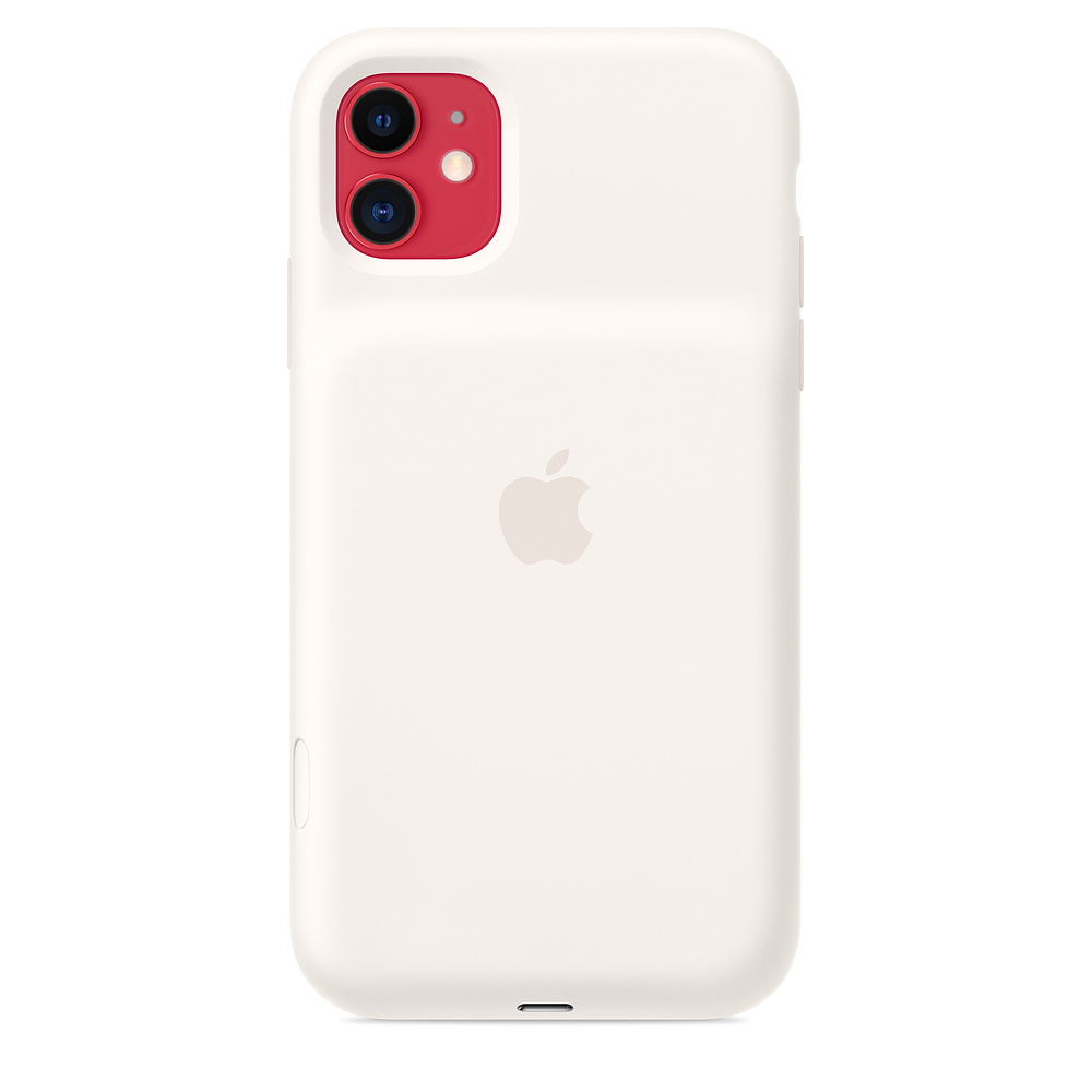 Силиконовый чехол-аккумулятор Apple Smart Battery Case Soft White (MWVJ2ZM/A) для iPhone 11