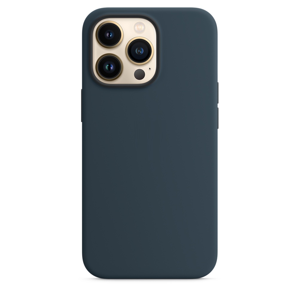 Силиконовый чехол Naturally Silicone Case with MagSafe Abyss Blue для iPhone 13 Pro