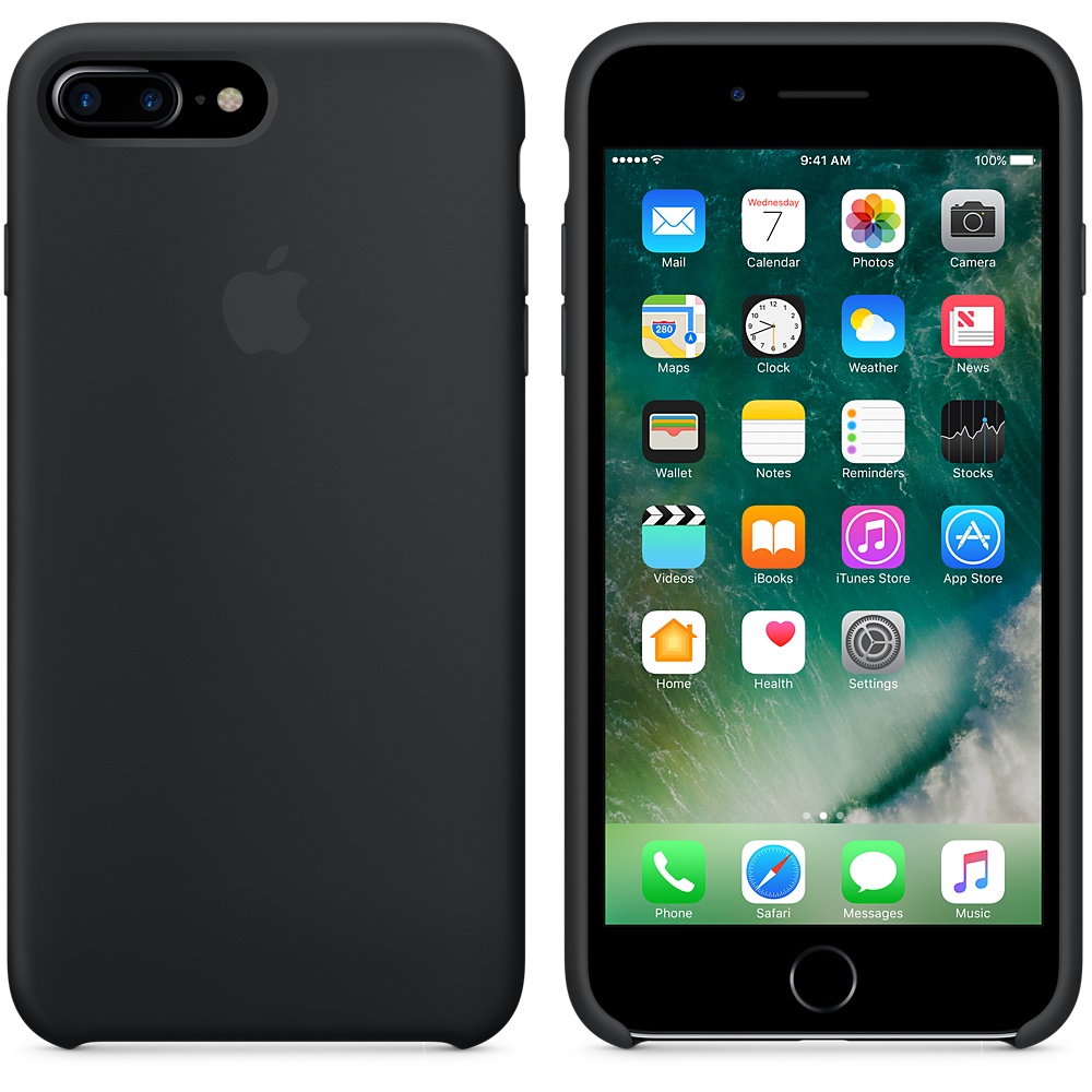 Силиконовый чехол Apple iPhone 7 Plus Silicone Case Black (MMQR2ZM/A) для iPhone 7 Plus/iPhone 8 Plus