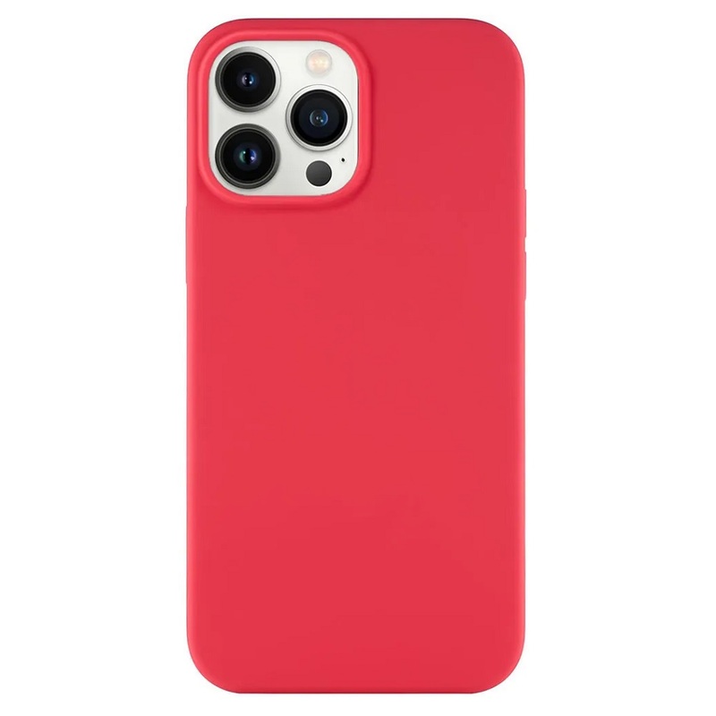 Силиконовый чехол Naturally Silicone Case Red для iPhone 13 Pro Max