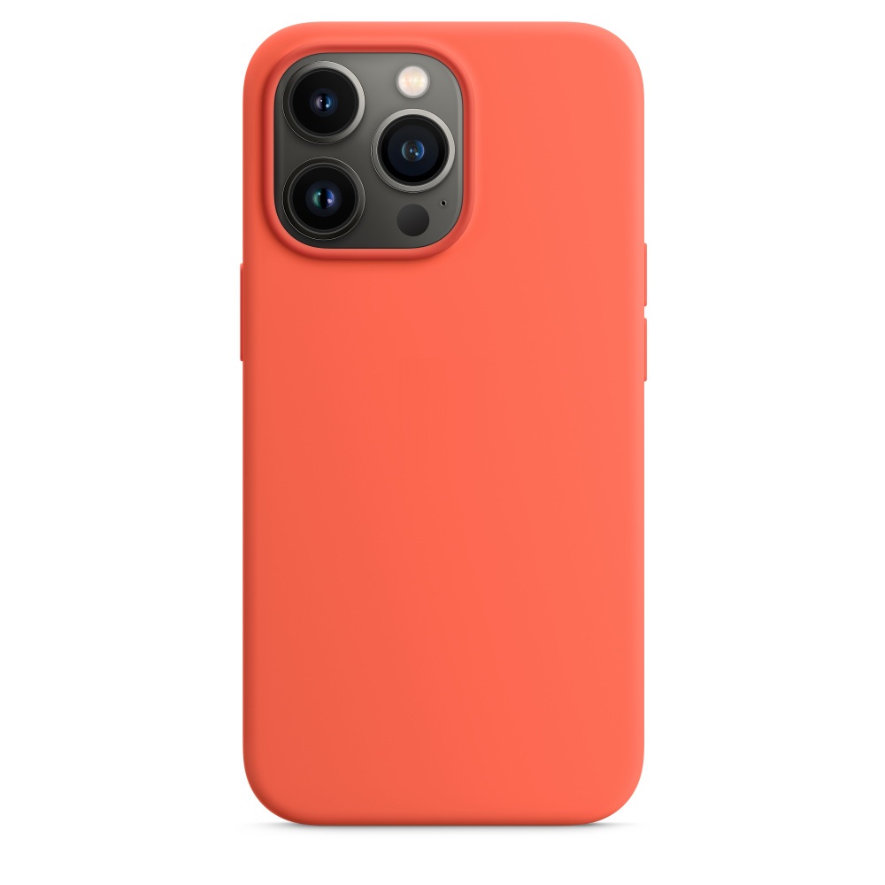 Силиконовый чехол Naturally Silicone Case with MagSafe Nectarine для iPhone 13 Pro