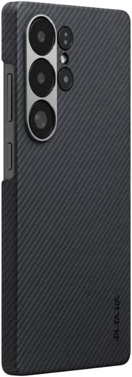 Чехол Pitaka Ultra-Slim Case 600D Black/Grey (Twill) для Samsung S25 Ultra