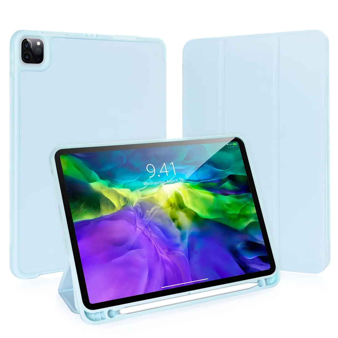 Чехол-книжка Gurdini Milano Series (pen slot) для iPad Pro 11 Cloud Blue