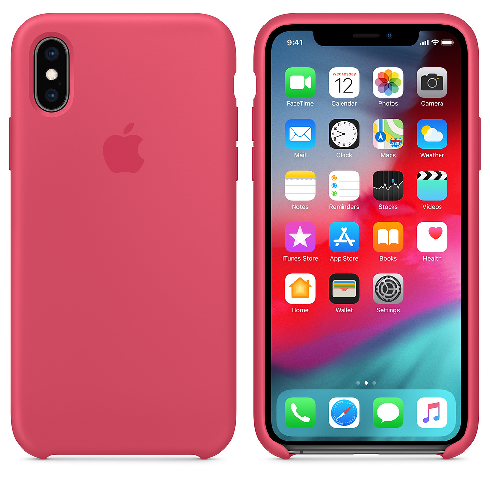 Силиконовый чехол Apple iPhone XS Silicone Case - Hibiscus (MUJT2ZM/A) для iPhone XS