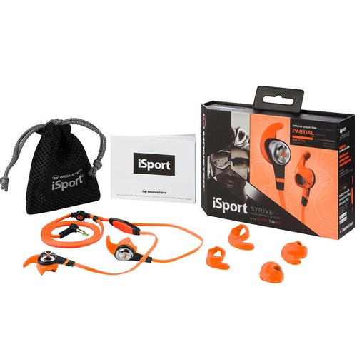 Наушники Monster iSport Strive Orange