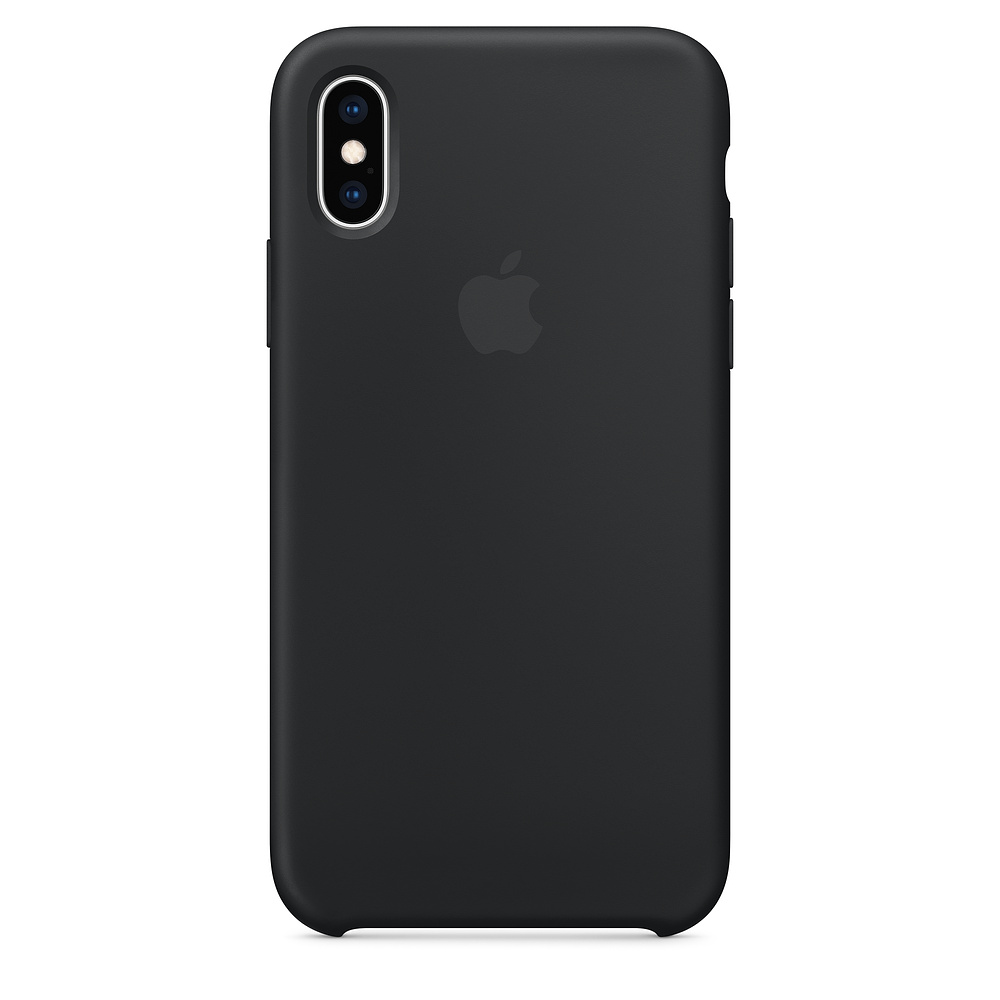 Силиконовый чехол Apple iPhone XS Silicone Case - Black (MRW72ZM/A) для iPhone XS