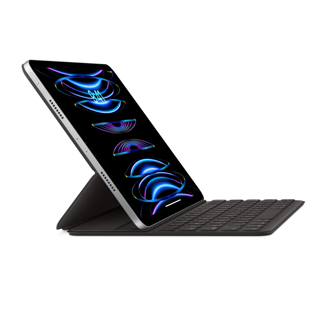 Чехол-клавиатура Apple Smart Keyboard Folio для iPad Pro 11/iPad Air 2022 (MXNK2), кириллица (лазерная гравировка) + QWERTY