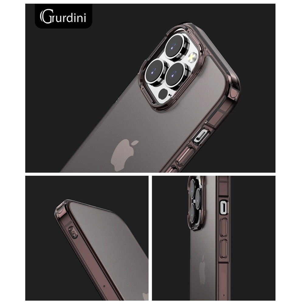 Чехол Gurdini Alba Series для iPhone 13 Pro Protective smoke