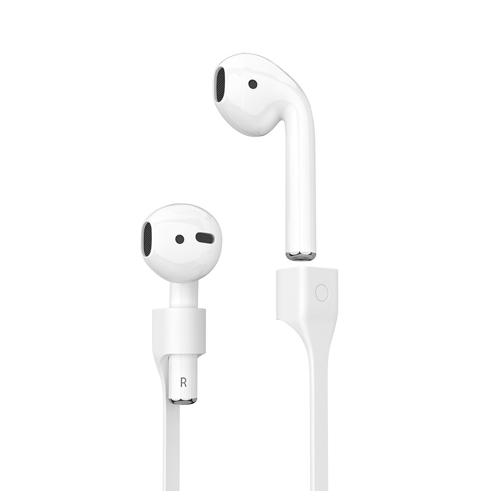 Шнурок для AirPods Deppa White (47100)