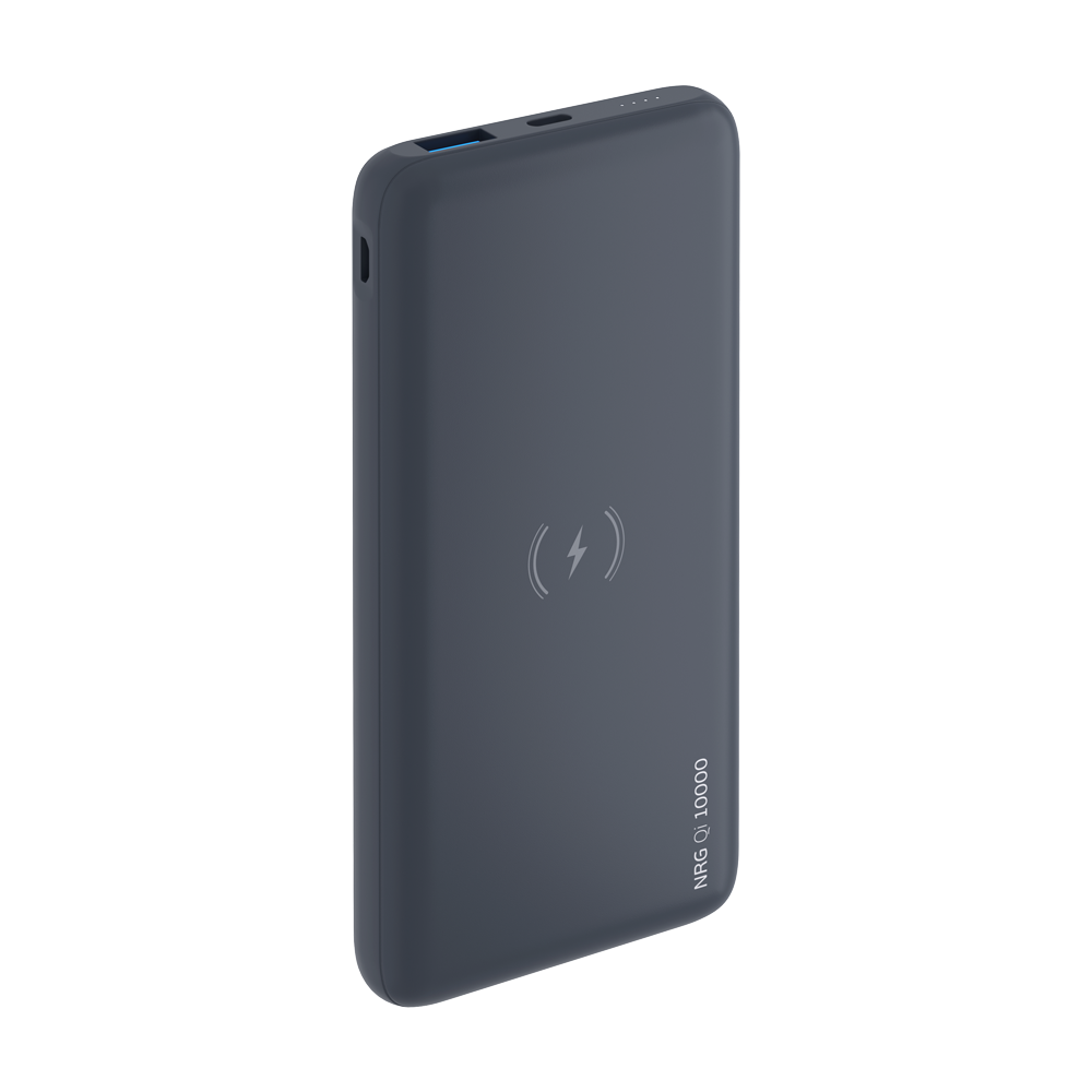 Внешний аккумулятор Deppa NRG Qi 10000 mAh, QC 3.0, Power Delivery 18W, Qi 10W (33552) Black