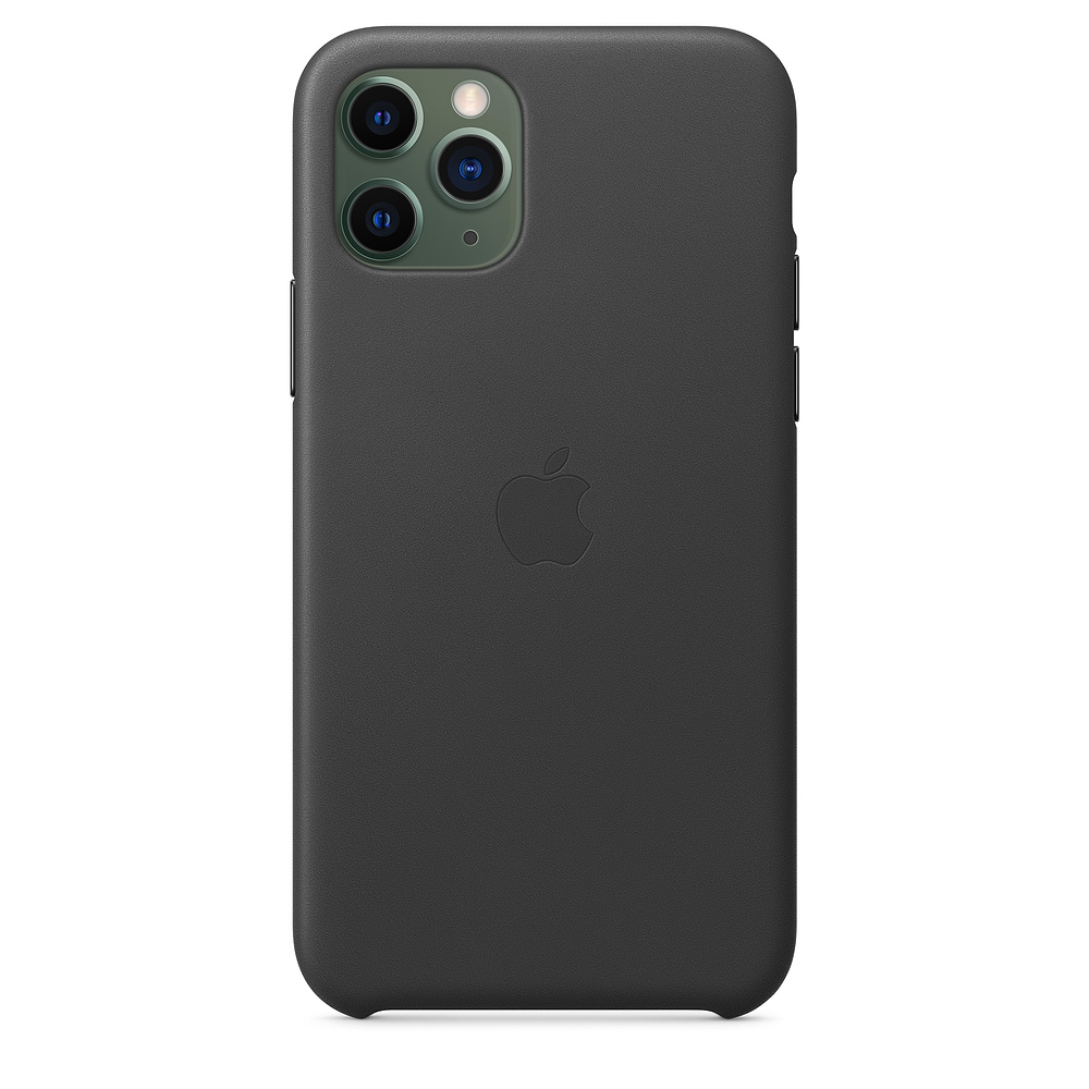 Кожаный чехол Apple iPhone 11 Pro Leather Case - Black (MWYE2ZM/A) для iPhone 11 Pro