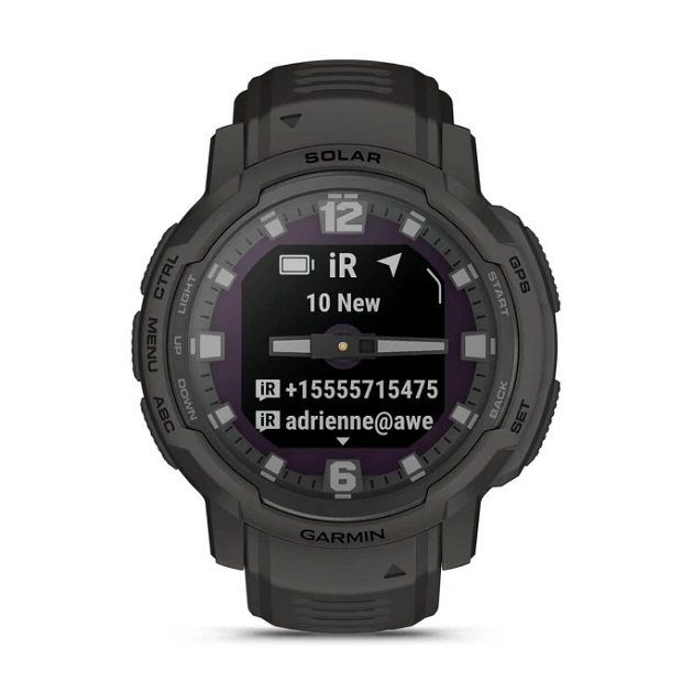 Умные часы Garmin Instinct Crossover Solar Graphite (010-02730-01)