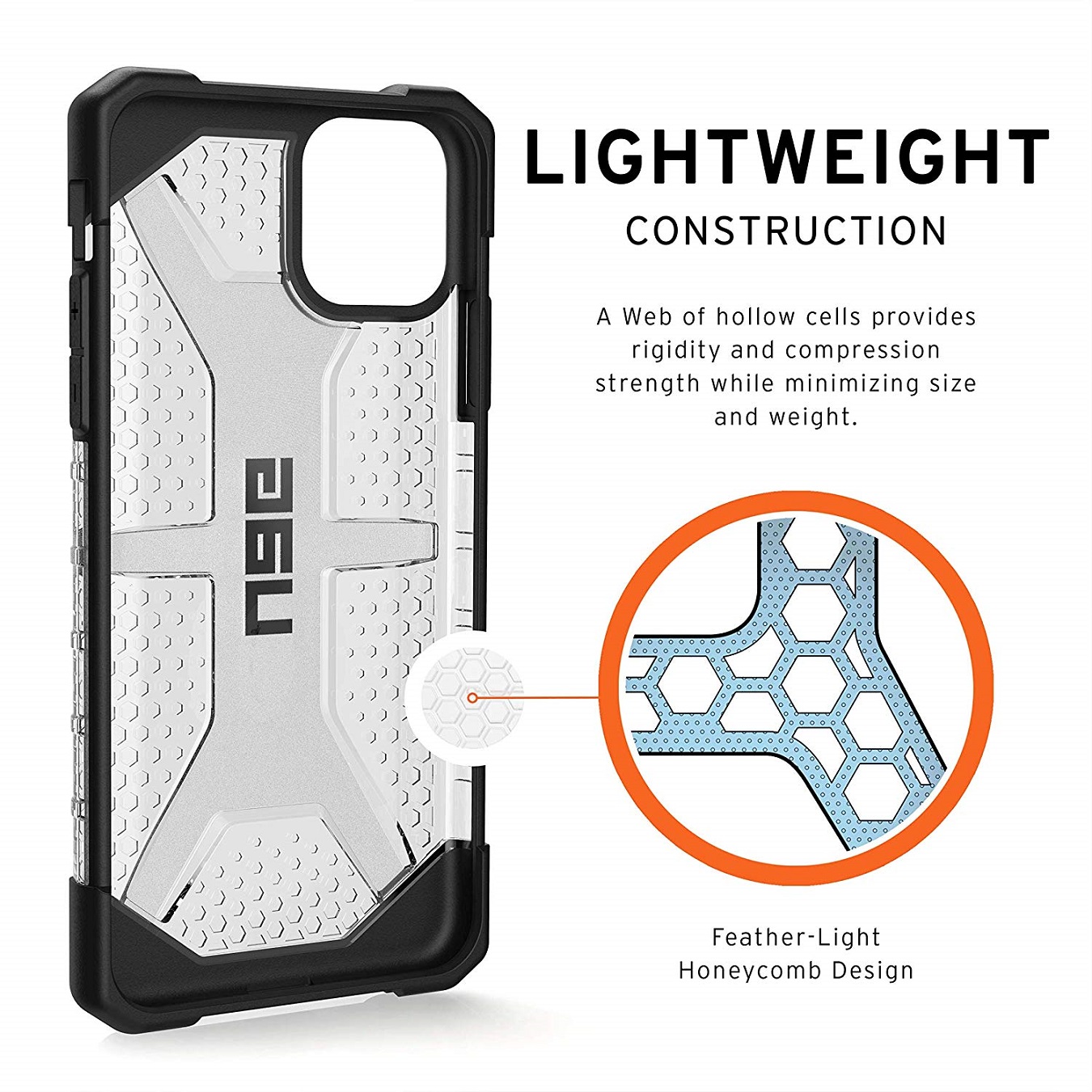 Противоударный защитный чехол UAG Plasma Ice для iPhone 11 Pro Max