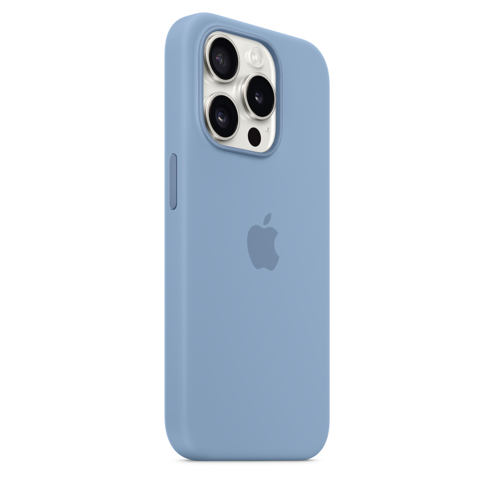 Силиконовый чехол Apple iPhone 15 Pro Silicone Case with MagSafe - Winter Blue (MT1L3ZM/A) для iPhone 15 Pro