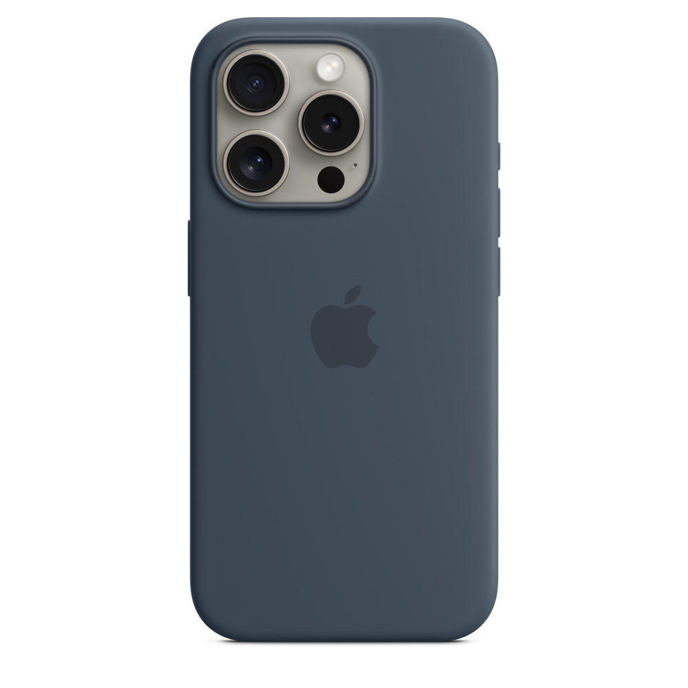 Силиконовый чехол Apple iPhone 15 Pro Silicone Case with MagSafe - Storm Blue (MT1D3ZM/A) для iPhone 15 Pro