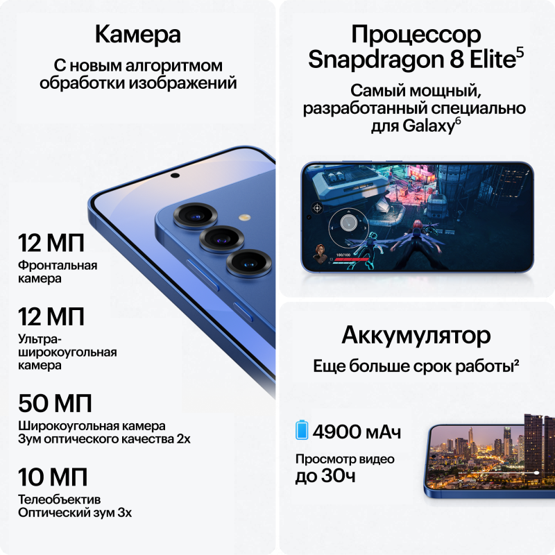 Смартфон Samsung Galaxy S25 Plus 12/256GB Icyblue (SM-S936B)