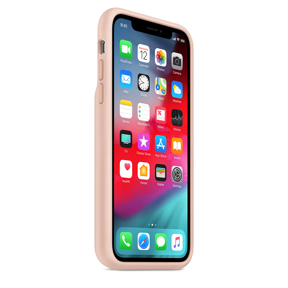 Силиконовый чехол-аккумулятор Apple iPhone XS Smart Battery Case Pink Sand (MVQP2ZM/A) для iPhone Xs