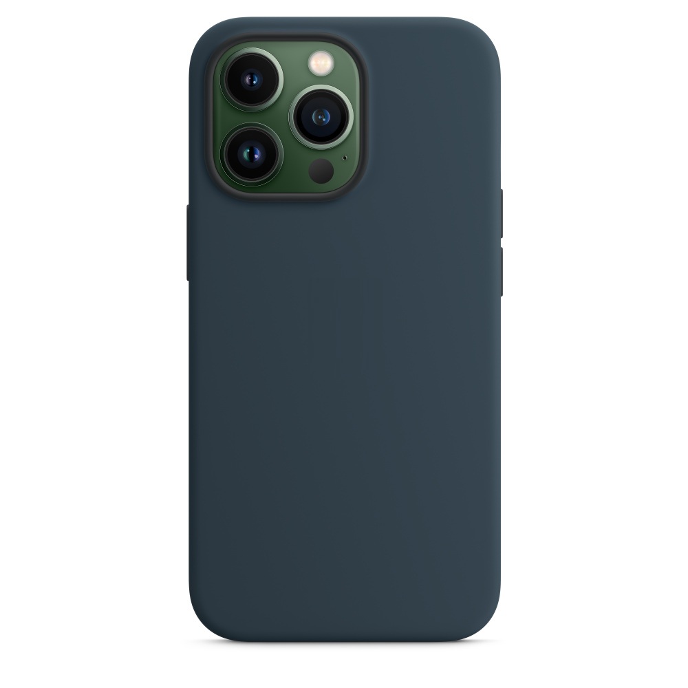 Силиконовый чехол Naturally Silicone Case with MagSafe Abyss Blue для iPhone 13 Pro