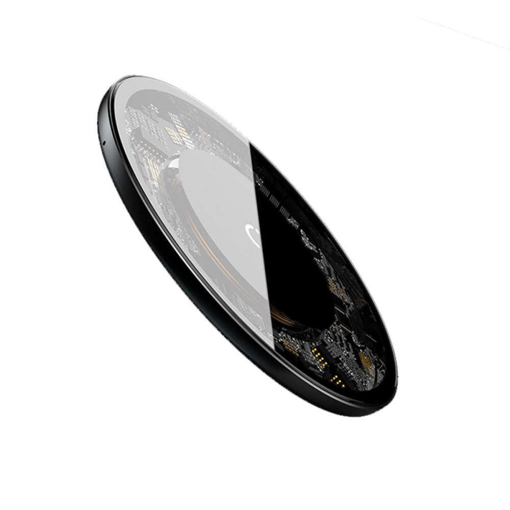 Беспроводная зарядка Baseus Simple Wireless Charger Clear Black