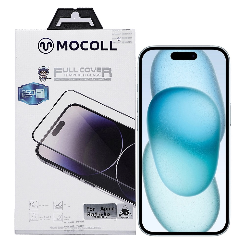 Защитное стекло MOCOll Golden Shield 2.5D Full Cover для iPhone 15 Plus/16 Plus