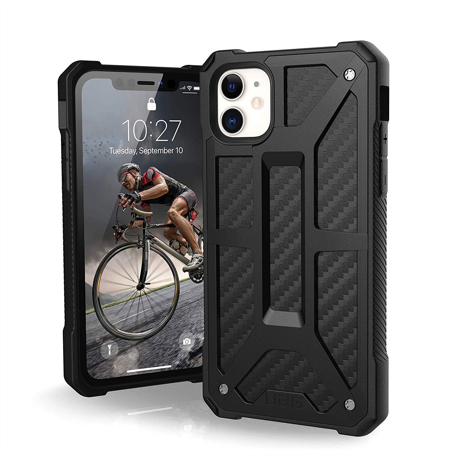 Противоударный защитный чехол UAG Monarch Carbon Fiber для iPhone 11