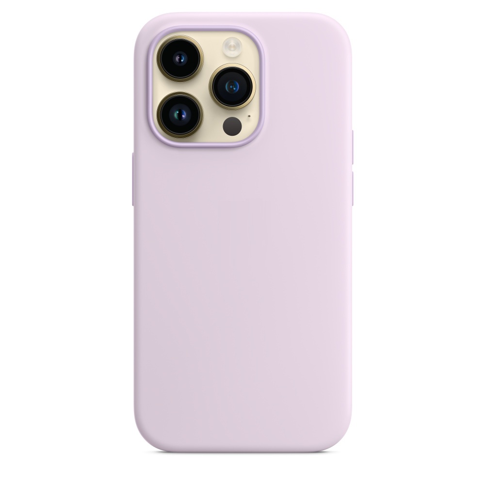 Силиконовый чехол Naturally Silicone Case with MagSafe Lilac для iPhone 14 Pro