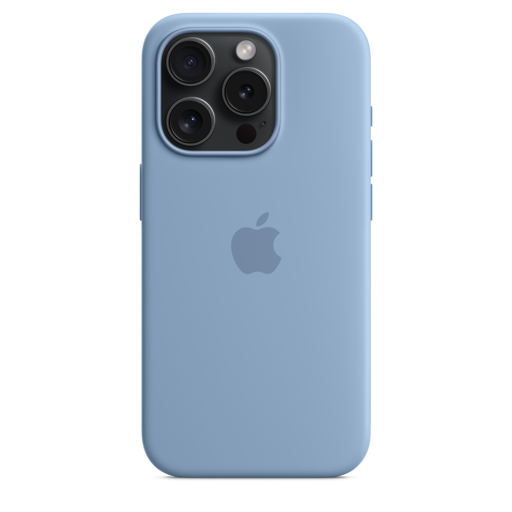 Силиконовый чехол Apple iPhone 15 Pro Silicone Case with MagSafe - Winter Blue (MT1L3ZM/A) для iPhone 15 Pro