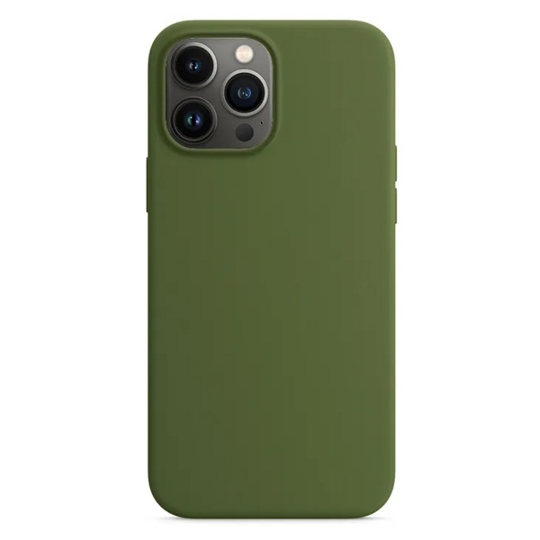 Силиконовый чехол Naturally Silicone Case Olive для iPhone 13 Pro