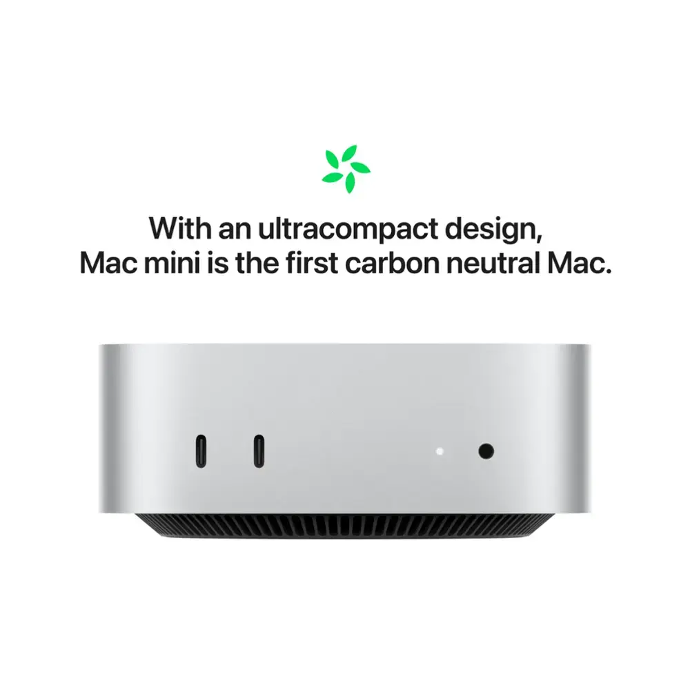 Настольный компьютер Apple Mac mini 2024 (Z1CF000DX/Z1JX00034) Apple M4, 24 ГБ RAM, 1 ТБ SSD, Apple graphics 10-core, MacOS, silver