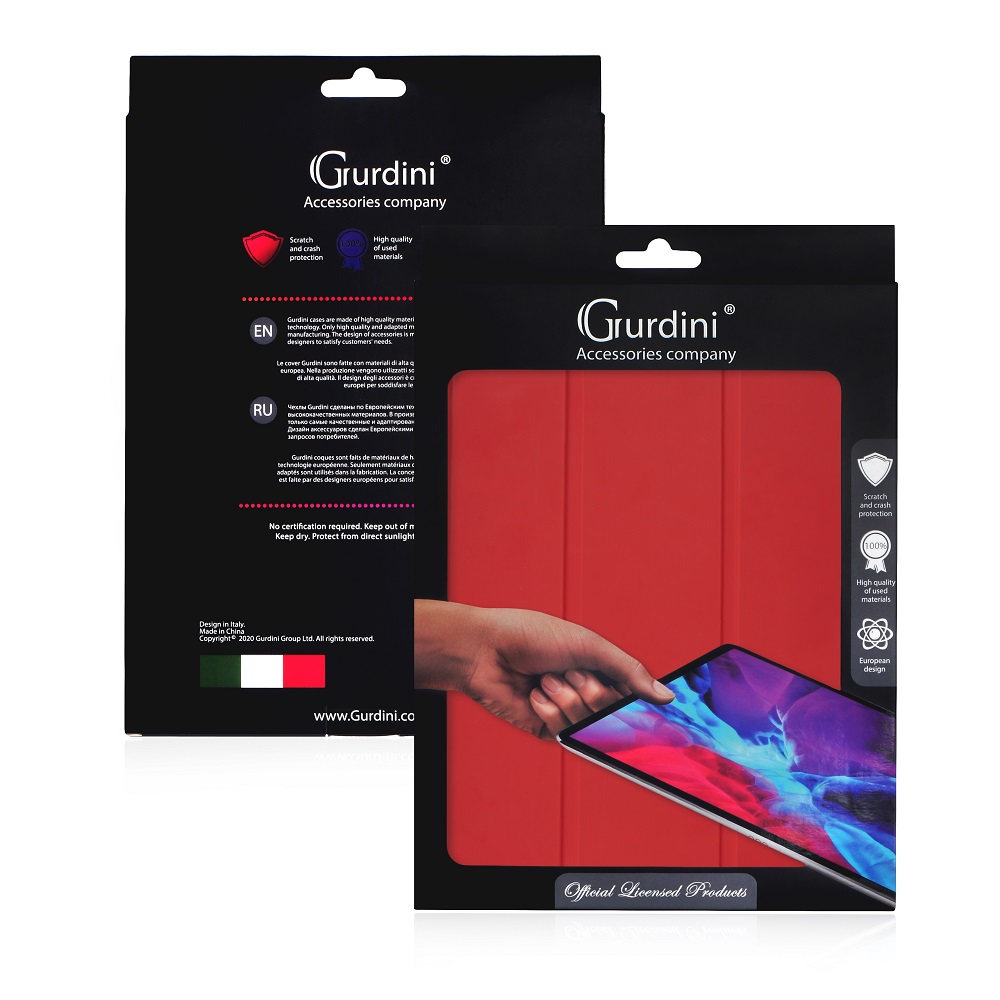 Чехол-книжка Gurdini Milano Series (pen slot) для iPad 10.9 (2022) Red