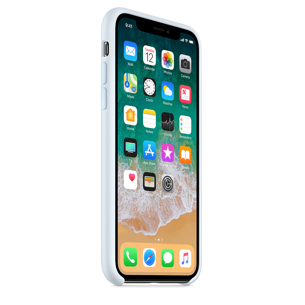 Силиконовый чехол Apple iPhone X Silicone Case - Sky Blue (MRRD2ZM/A) для iPhone X