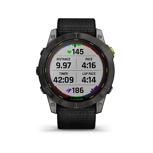 Умные часы Garmin Enduro 2 Sapphire Solar Carbon Grey DLC Titanium with Ultrafit Band (010-02754-01)