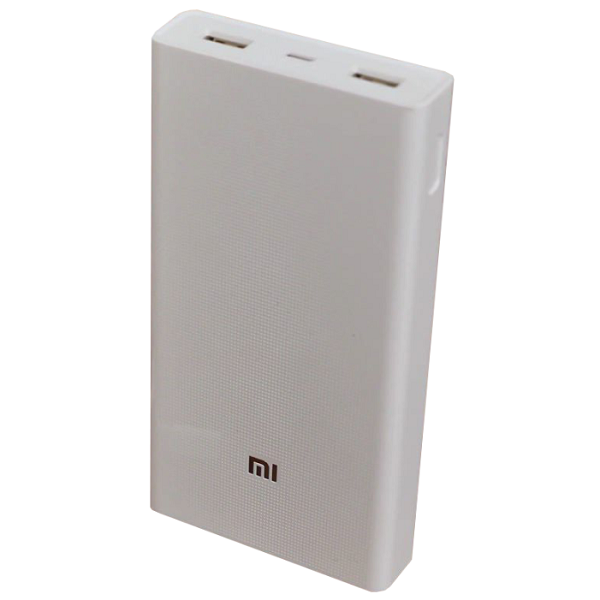 Аккумулятор внешний универсальный Xiaomi Mi Power Bank 2C (20000 mAh) White