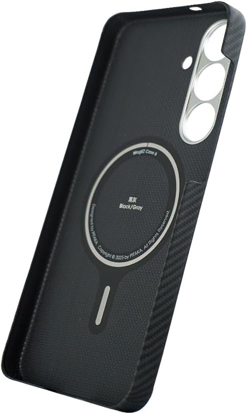 Чехол Pitaka Ultra-Slim Case 600D Black/Grey (Twill) для Samsung S25