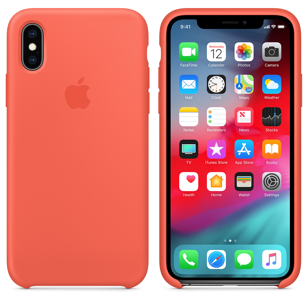 Силиконовый чехол Apple iPhone XS Silicone Case - Nectarine (MTFA2ZM/A) для iPhone XS