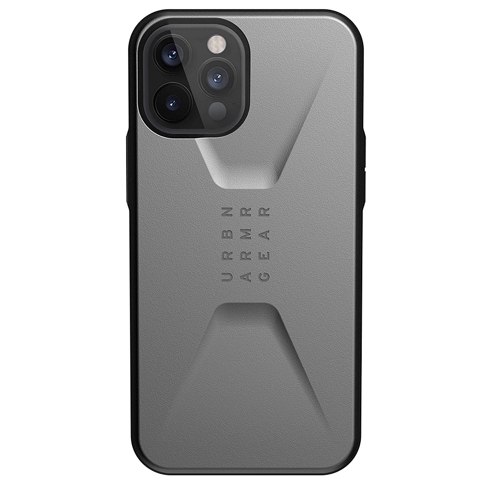 Противоударный защитный чехол UAG Civilian Silver для iPhone 12/12 Pro