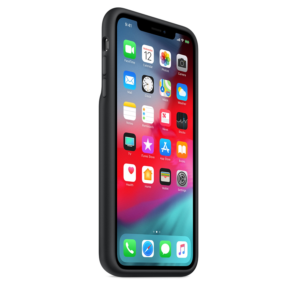 Силиконовый чехол-аккумулятор Apple iPhone XS Max Smart Battery Case Black (MRXQ2ZM/A) для iPhone Xs Max