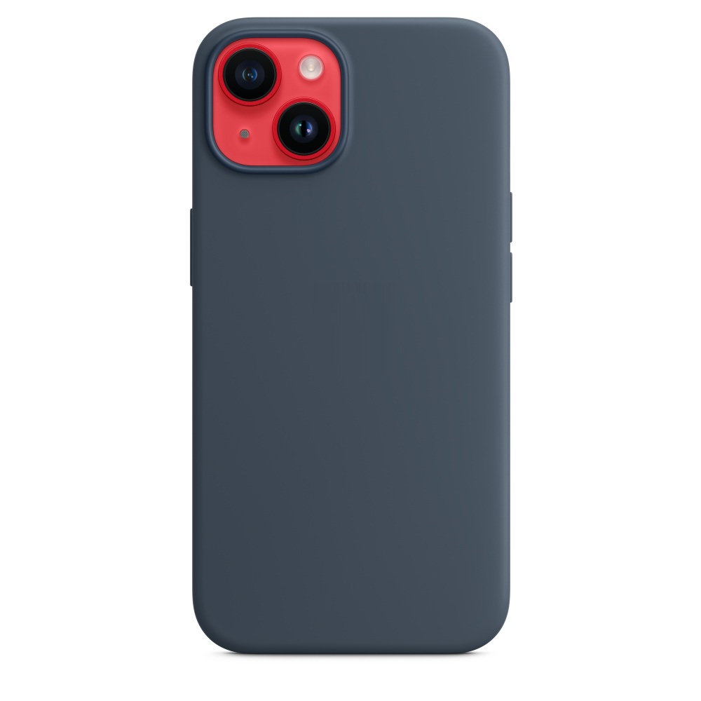 Силиконовый чехол Naturally Silicone Case with MagSafe Storm Blue для iPhone 14